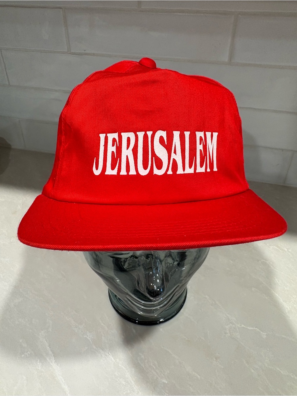 Retro Vintage Red JERUSALEM SnapBack Trucker Hat